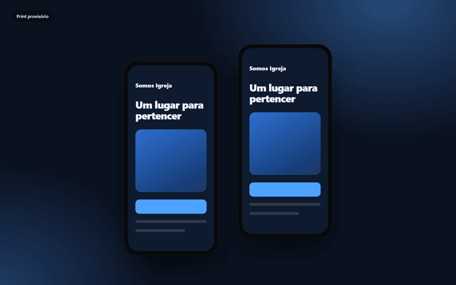 Site da Somos Igreja no celular